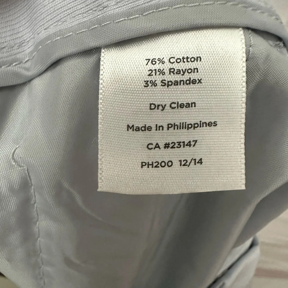 Talbots Heritage Pants Light Blue Size 14W Mid Rise Slit Side Pockets NWT - Picture 6 of 6